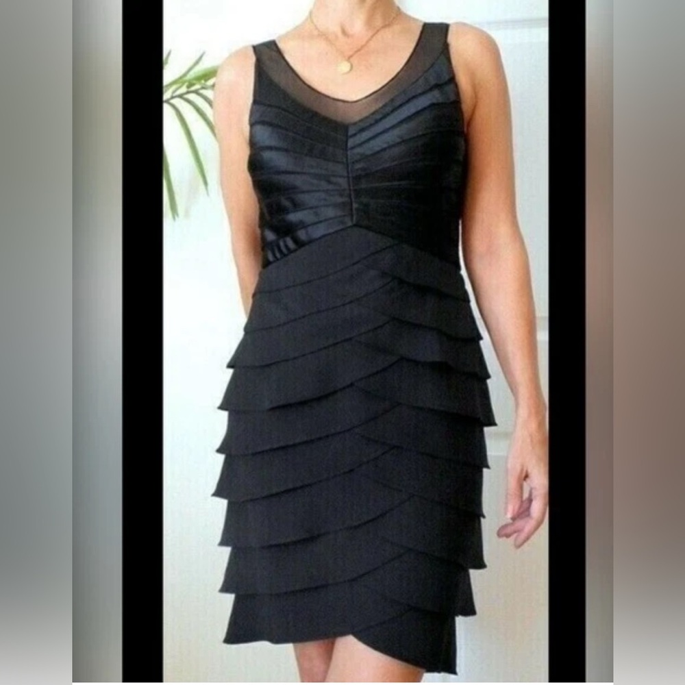 Xscape Black High Low Dress